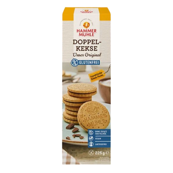 Doppelkekse mit Kakaocreme Hammermühle glutenfrei